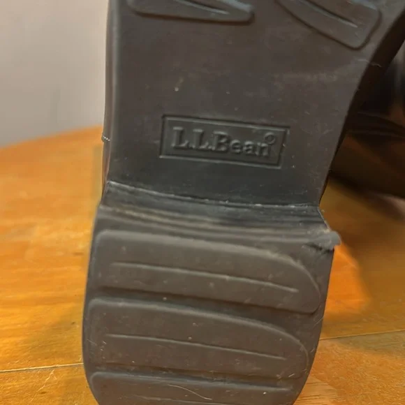 L.L. BEAN BLACK LEATHER RIDING BOOTS 8.5 - Picture 5 of 15